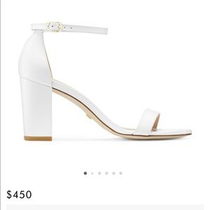 Stuart Weitzman NEARLYNUDE STRAP SANDAL - white